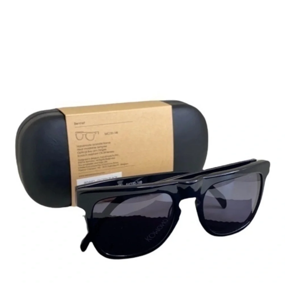 Komono sunglasses Bennet glossy black NEW square